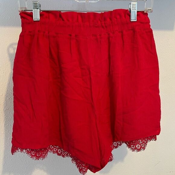 JACK by BB Dakota  Senorita Paper Bag Short in Hibiscus  New no tag - Picture 5 of 7